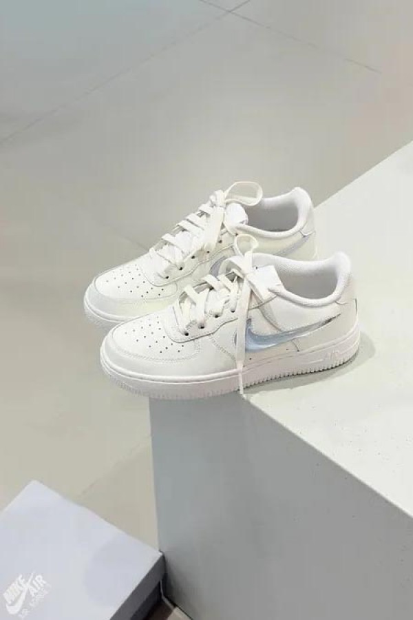 Nike Air Force 1 (GS) 漸層 果凍勾 白藍