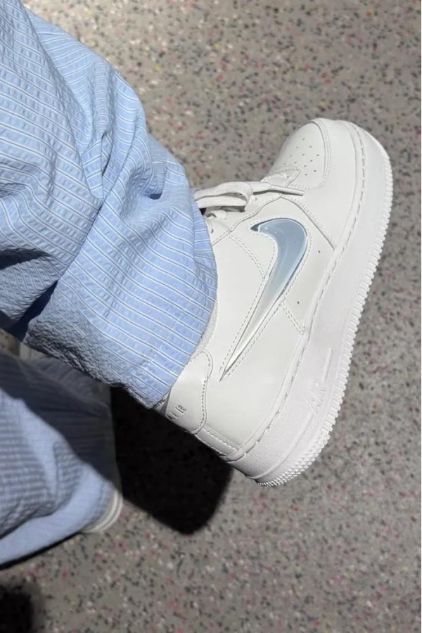 Nike Air Force 1 (GS) 漸層 果凍勾 白藍