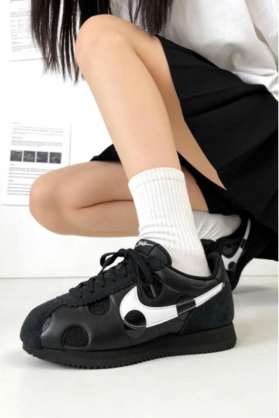 Nike Cortez 波點 黑白 阿甘