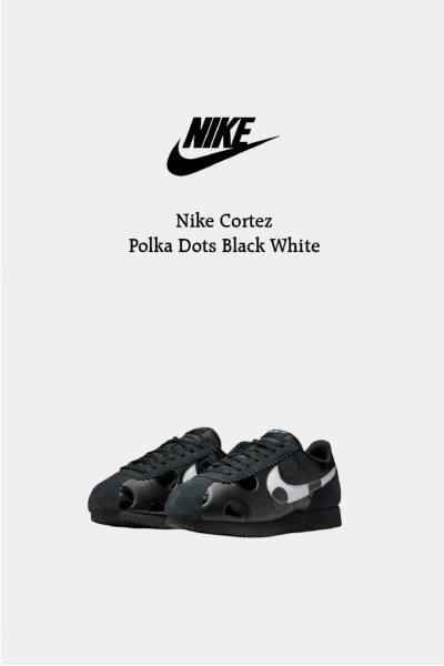 Nike Cortez 波點 黑白 阿甘