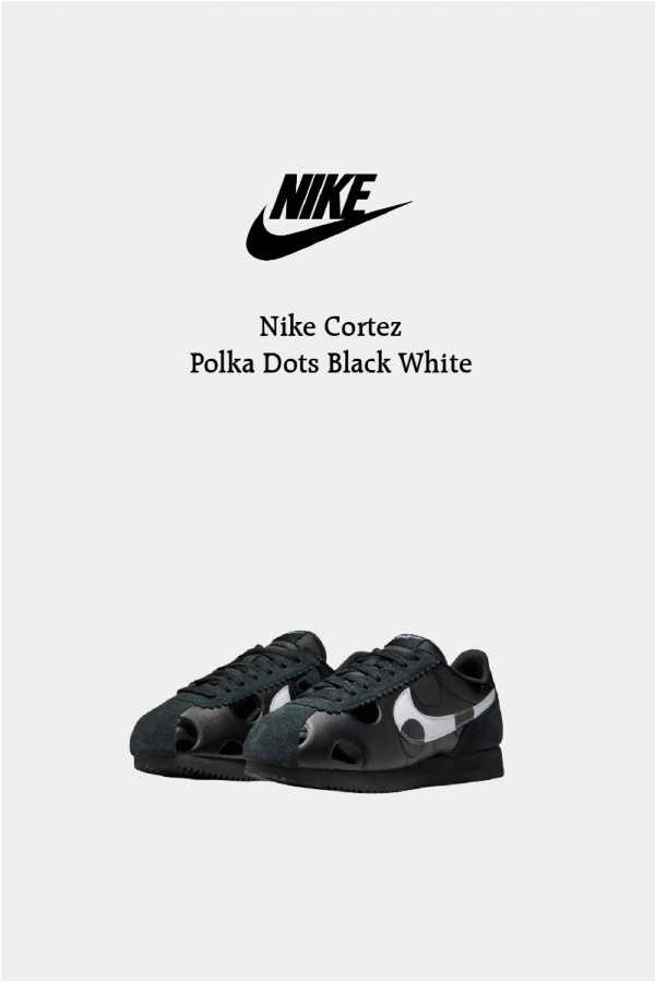 Nike Cortez 波點 黑白 阿甘