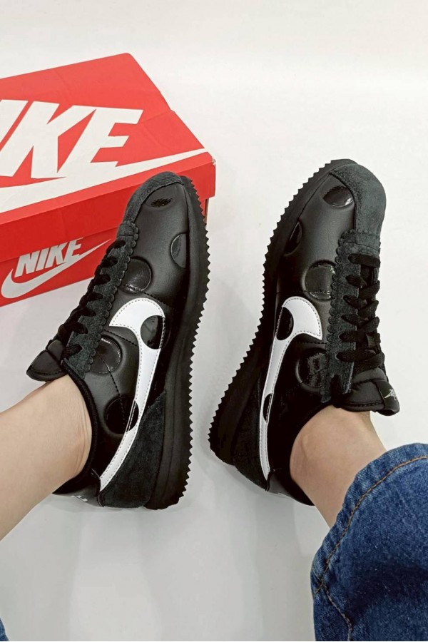 Nike Cortez 波點 黑白 阿甘