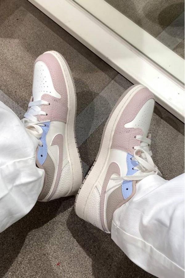 Nike Air Jordan 1 (GS) 馬卡龍 粉白藍