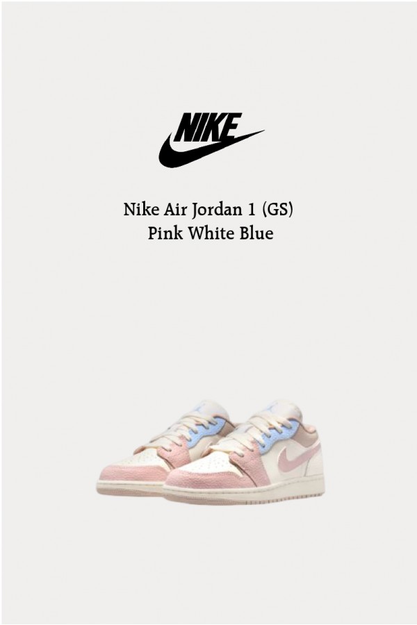 Nike Air Jordan 1 (GS) 馬卡龍 粉白藍