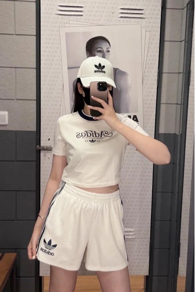 Adidas Baby Tee滾邊 短版T (3色)