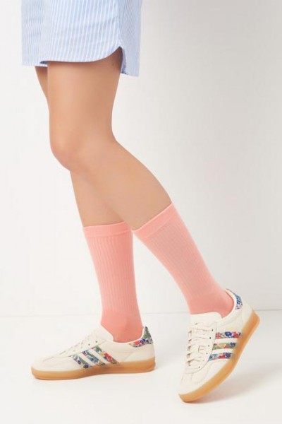 Adidas Gazelle x London Liberty 碎花刺繡 米白