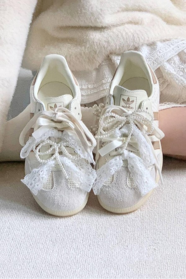Adidas Samba OG 編織 堅果奶昔