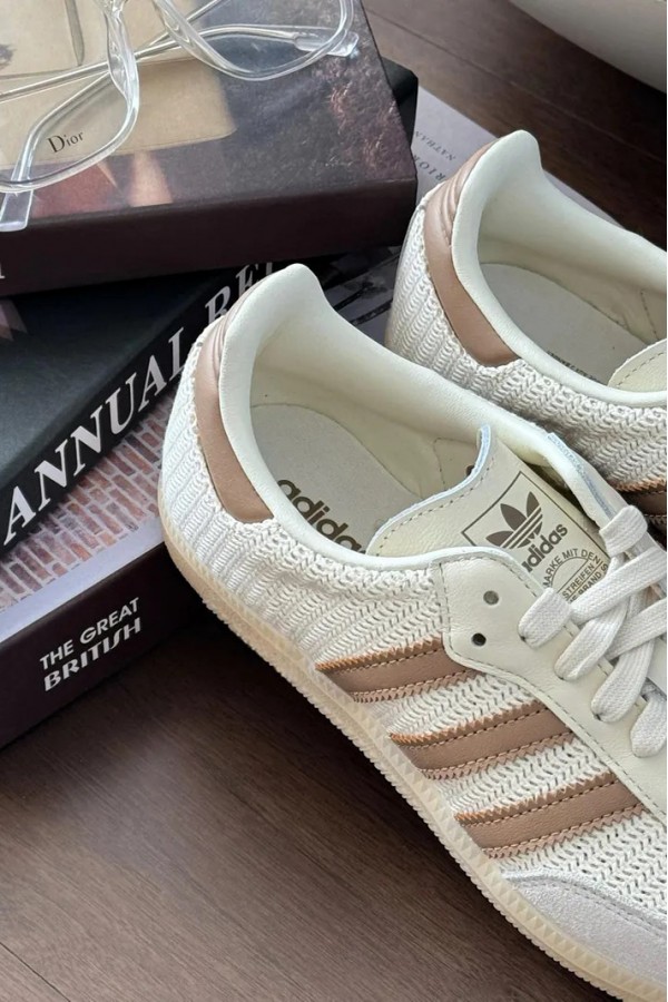 Adidas Samba OG 編織 堅果奶昔
