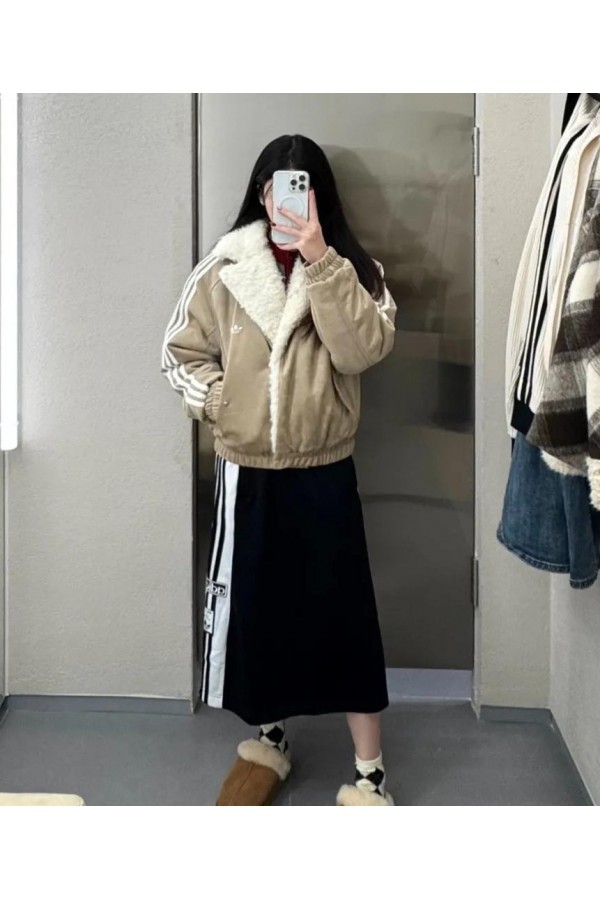 Adidas Originals v翻領 鋪棉外套(2色)