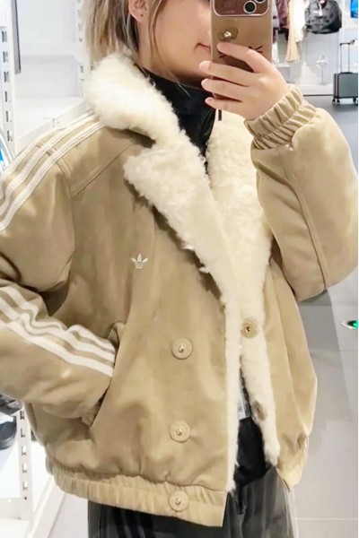 Adidas Originals v翻領 鋪棉外套(2色)