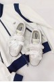 [訂製鞋] Adidas Neo VL Court 蝴蝶結 蕾絲白銀