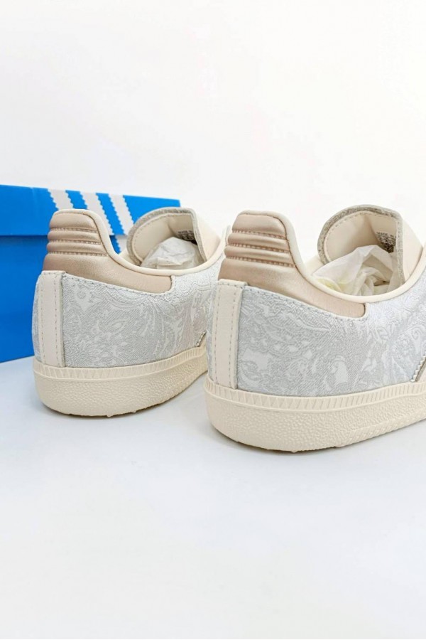 Adidas Samba OG 珍珠蕾絲 奶灰