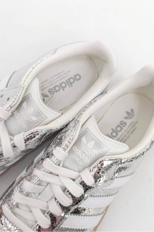 ［超商快速出貨］Adidas Samba OG 裂紋 鏡面銀白