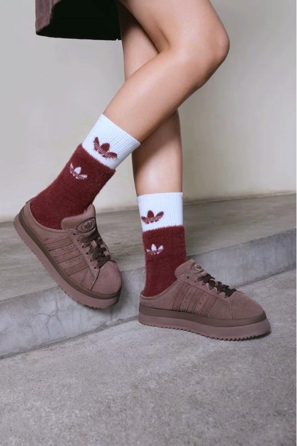 Adidas Campus 00S 毛絨 穆勒半拖(咖/粉快速出貨)