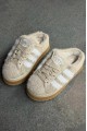 Adidas Campus 00S 毛茸茸 穆勒拖鞋 奶茶