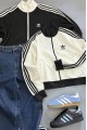 Adidas Originals 三線外套 奶油黑