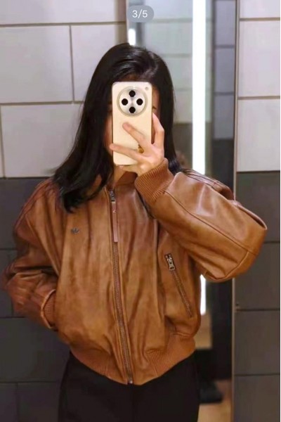 Adidas Originals 三線 皮外套(2色)