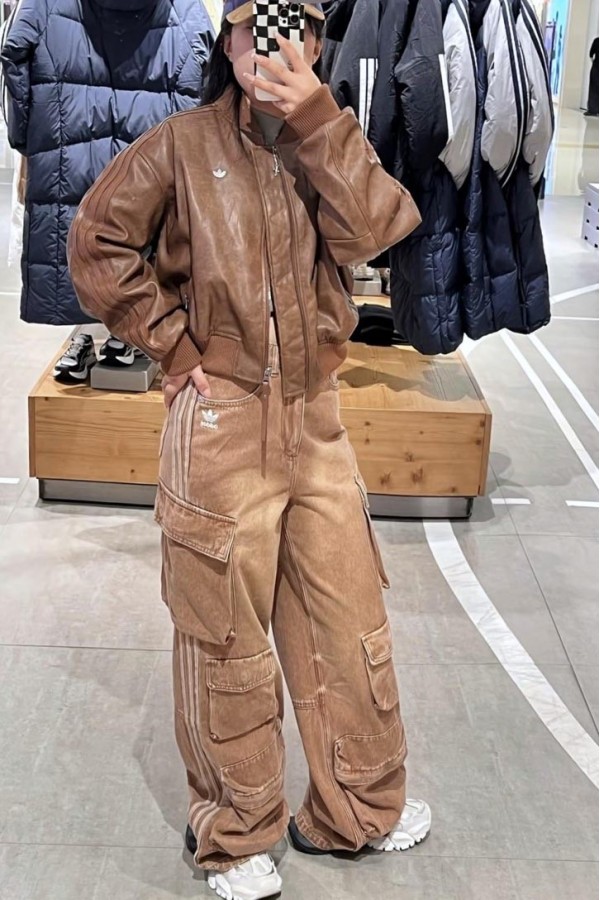 Adidas Originals 三線 皮外套(2色)