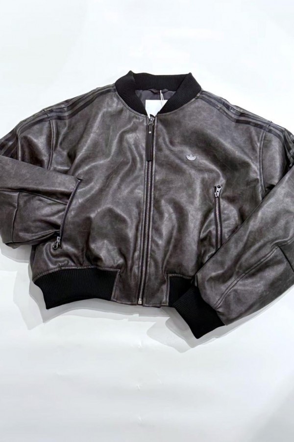 Adidas Originals 三線 皮外套(2色)