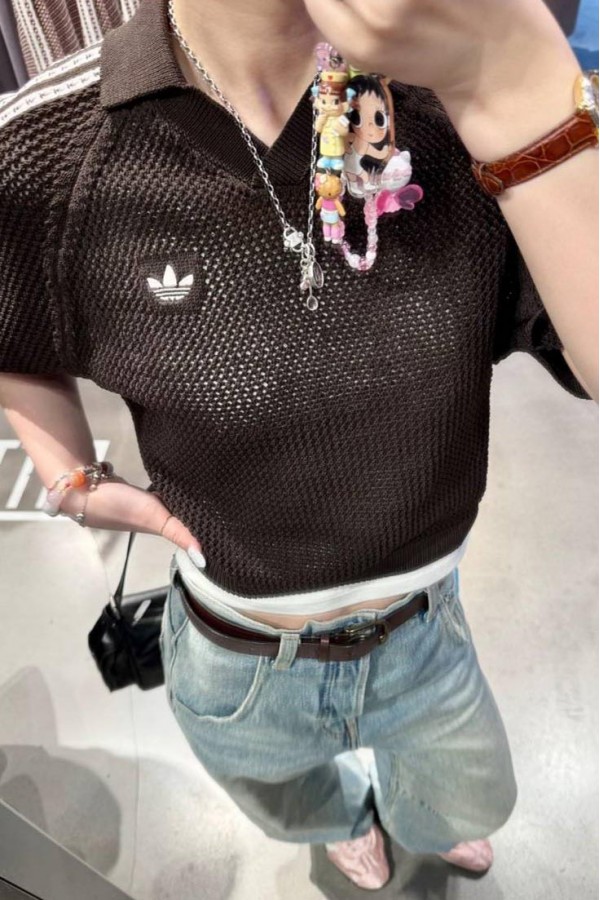 Adidas Originals 簍空編織上衣 