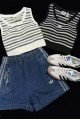 Adidas 條紋背心 短版 (2色)
