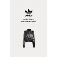 Adidas Pleather Crocodile 鱷魚紋外套 JENNIE同款