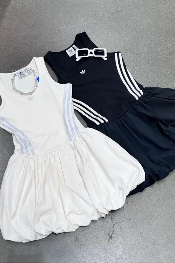 Adidas泡泡洋裝 (2色)