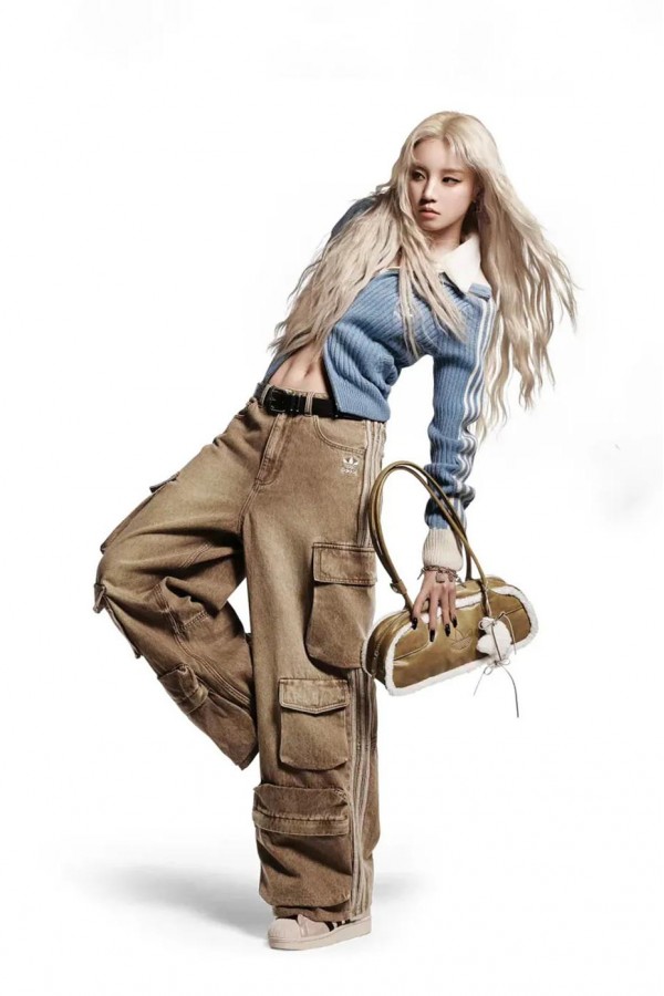 Adidas Originals 針織 雙拉鍊外套 奶油藍