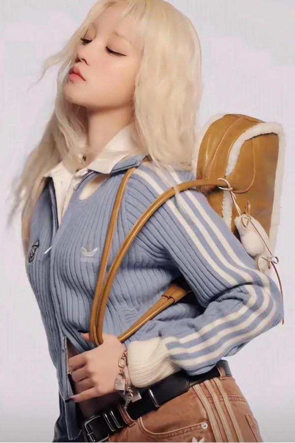 Adidas Originals 針織 雙拉鍊外套 奶油藍