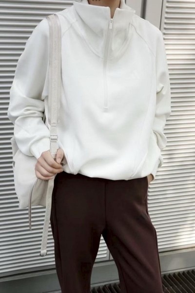 Adidas Soft Lux 半拉鍊 翻領上衣