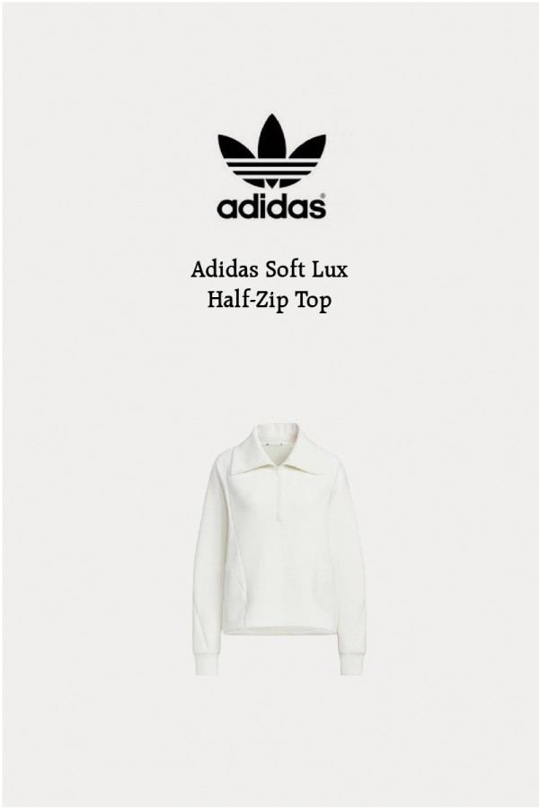 Adidas Soft Lux 半拉鍊 翻領上衣