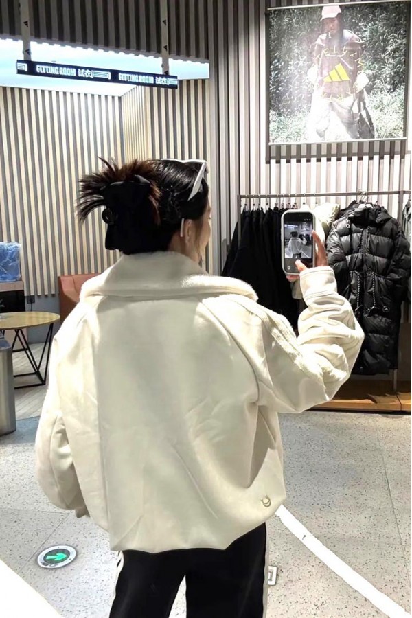 Adidas Originals CNY 雙拉鍊 毛絨 外套 白