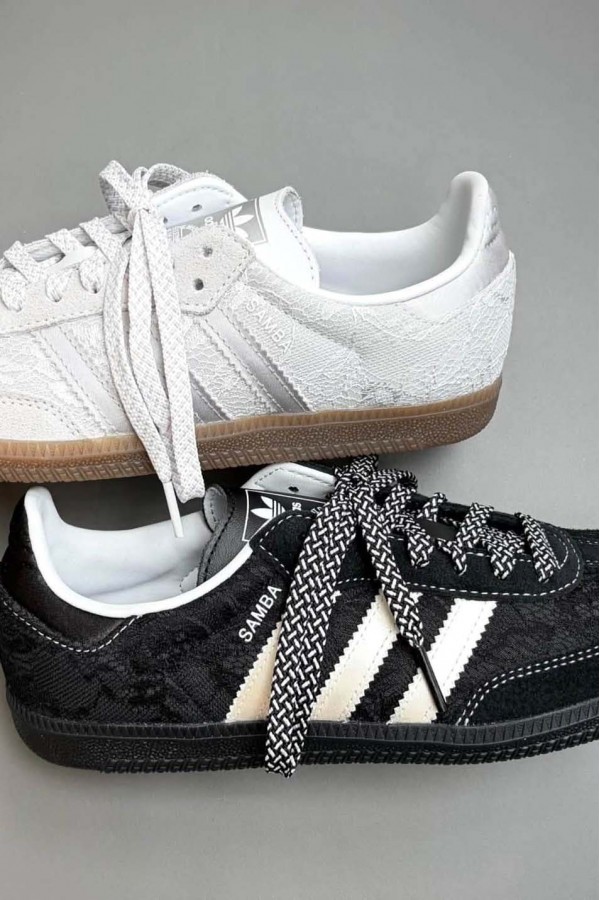 Adidas Samba OG 蕾絲 黑白