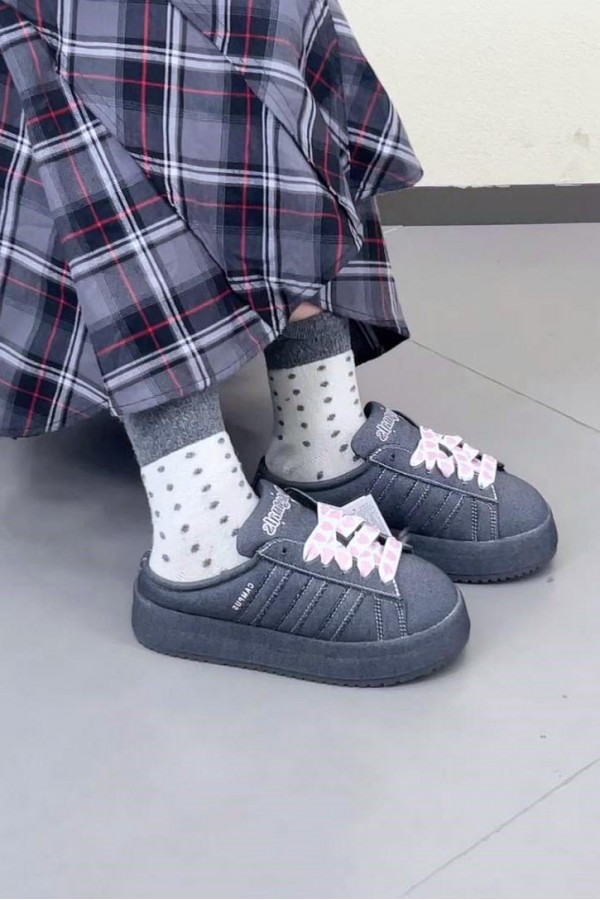 Adidas Campus 00s 牛仔愛心 懶人拖