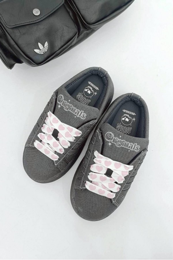 Adidas Campus 00s 牛仔愛心 懶人拖