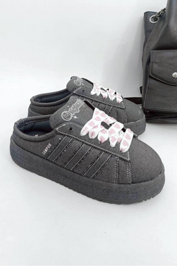 Adidas Campus 00s 牛仔愛心 懶人拖