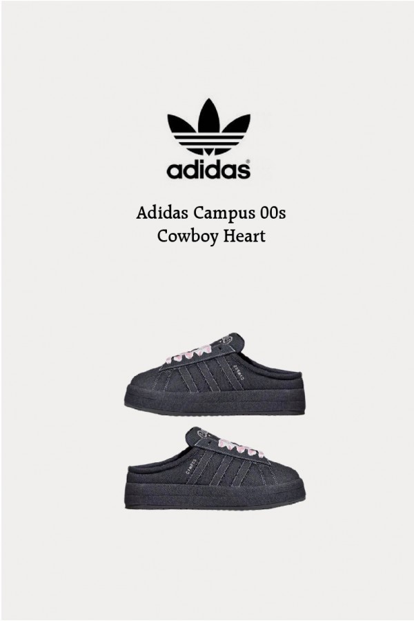 Adidas Campus 00s 牛仔愛心 懶人拖