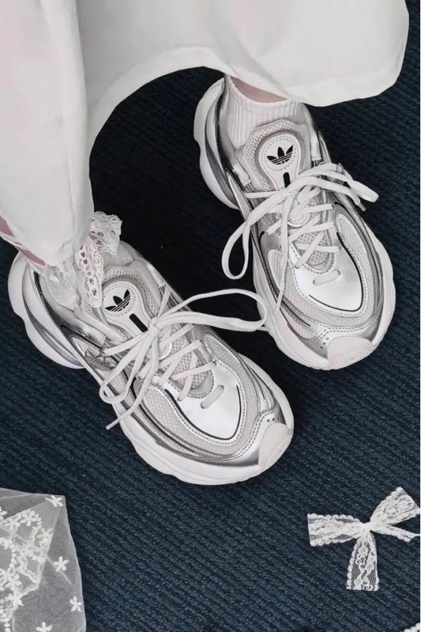 Adidas Ozvenuz 液態白銀  老爹鞋