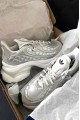 Adidas Ozvenuz 菱格紋 銀白 老爹鞋