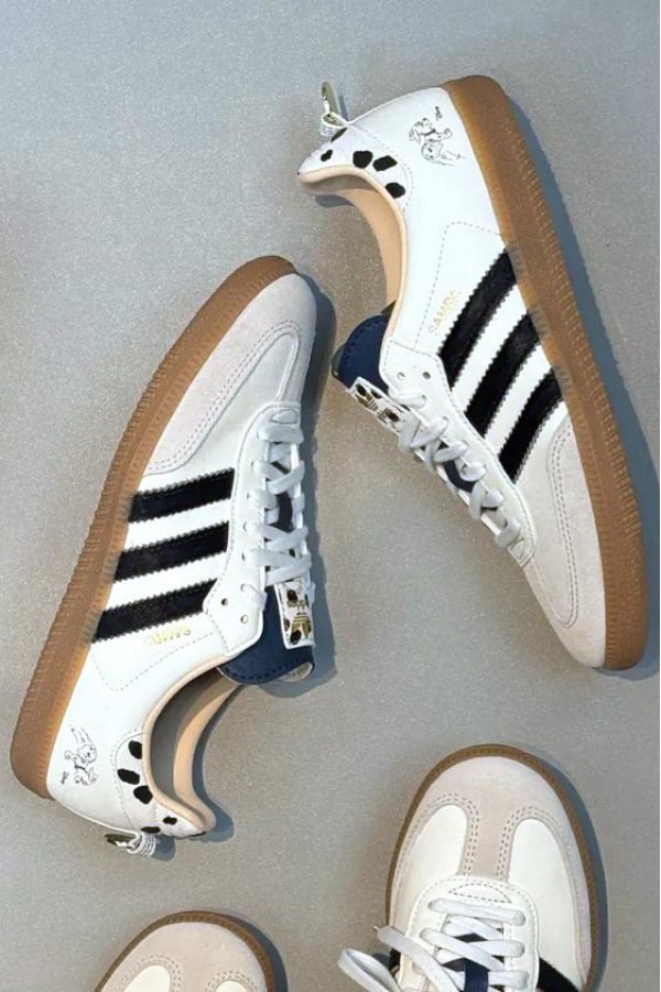 Adidas Samba OG X Disney 101忠狗白黑 Adidas Samba OG X Disney 101忠狗白黑