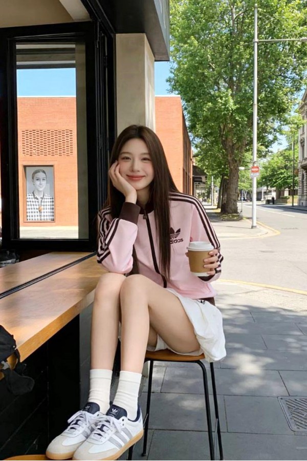 Adidas Samba OG 霧霾白 灰藍