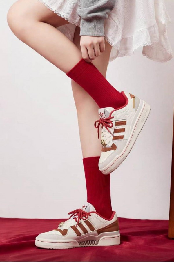[2026馬年限定]  Adidas Originals Forum Low 馬毛 白紅