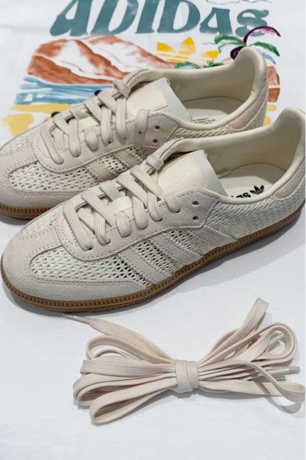 Adidas Originals Samba 編織 米杏