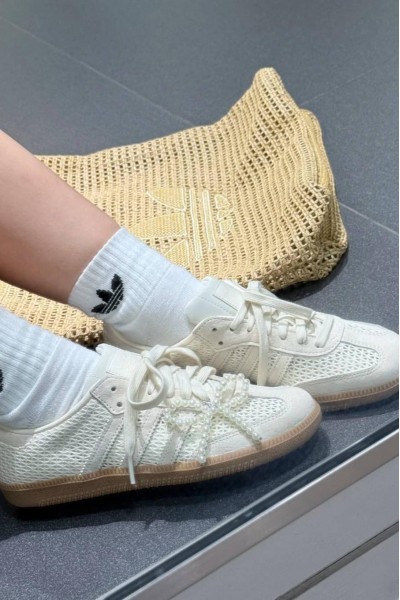 Adidas Originals Samba 編織 米杏