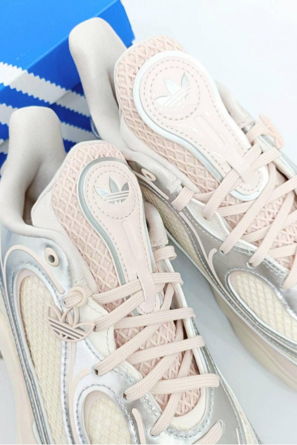 Adidas Ozvenuz 厚底 淡粉銀