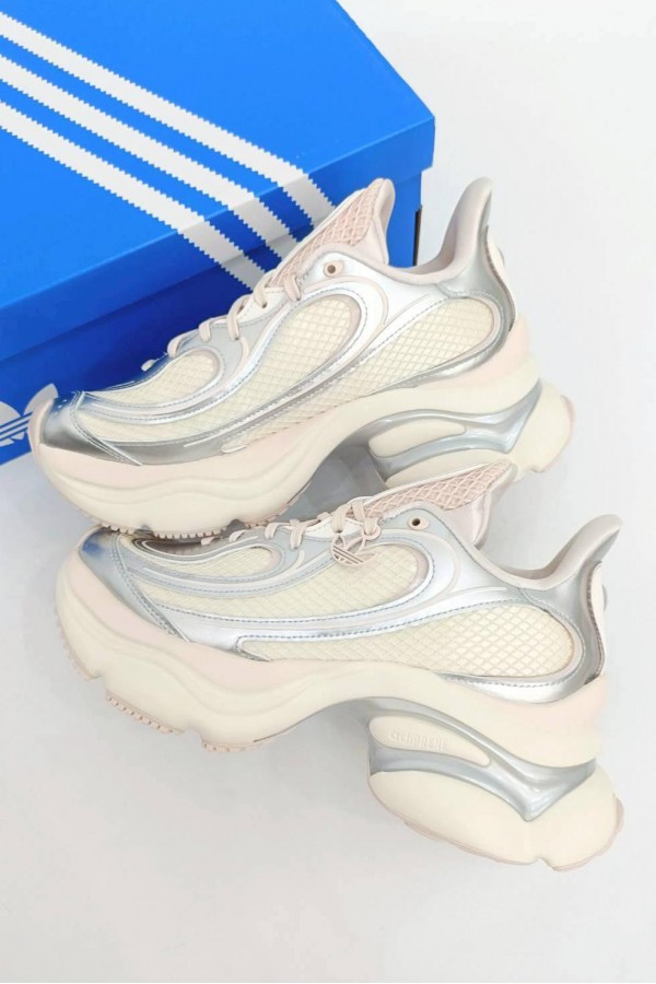 Adidas Ozvenuz 厚底 淡粉銀