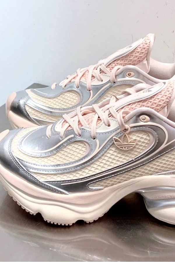 Adidas Ozvenuz 厚底 淡粉銀
