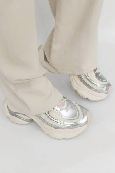 Adidas Ozvenuz 厚底 淡粉銀