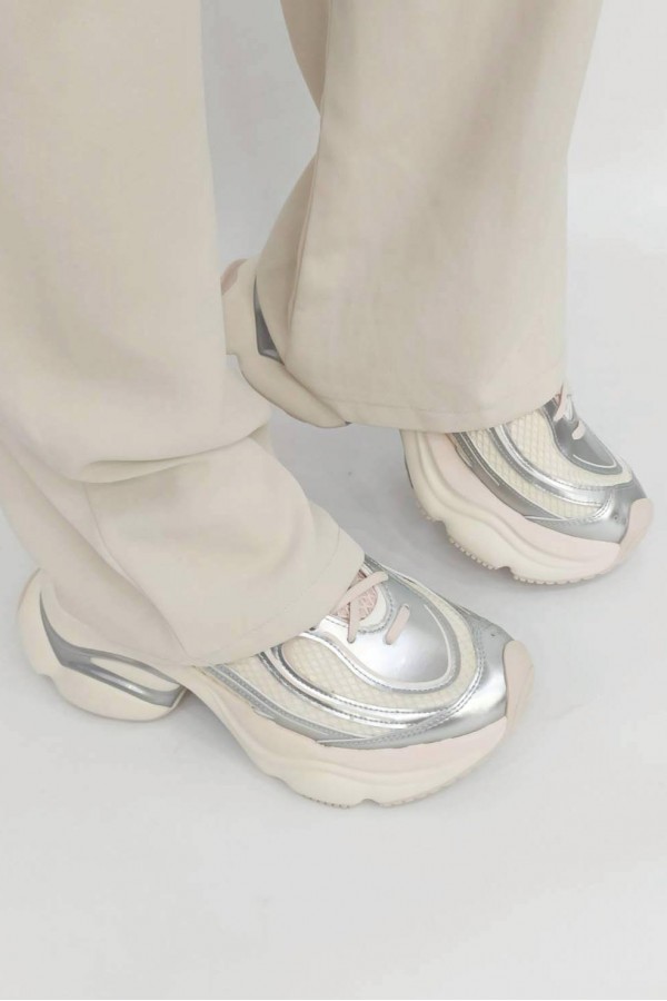 Adidas Ozvenuz 厚底 淡粉銀