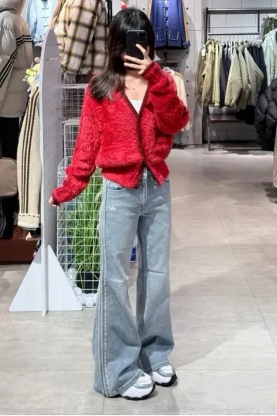 Adidas CNY Washed 水洗 喇叭褲 (2色)